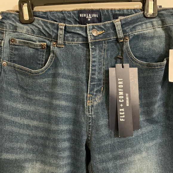 Boy’s Rebel & Soul Regular Fit Flex & Comfort Jeans Size 20 - Picture 3 of 8